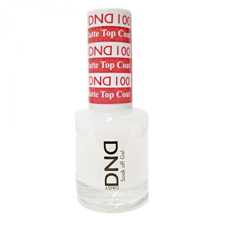 DND Matte Top Coat Regular 100 (0.5oz) Cali Beauty Supply