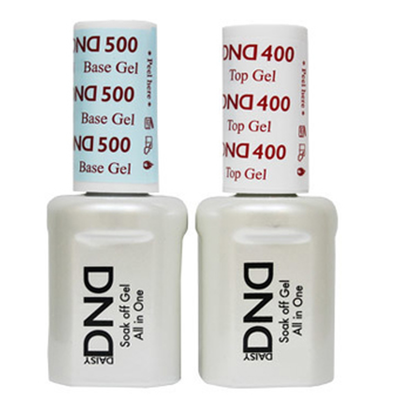 DND Base Coat 500 + Top Coat 400 (0.5oz) - Cali Beauty Supply